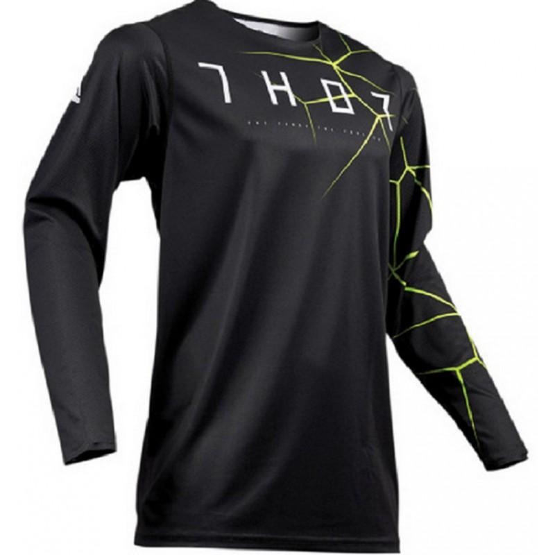 Mens Long Sleeve Motorcycle Riding Jersey Off-Road Dirt Bike Touring UV Protection Quick Dry