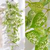 Подвесные искусственные зеленые растения Устойчивые к УФ-лучам Реалистичные Поддельные Листья Лиана Плющ Свадебная Вечеринка В помещении На открытом воздухе Сад Настенный Подвесной Искусственный Зеленый Декор