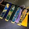 Hollow Reading Book Clip Oil Painting Book Page Marker High Quality Metal Bookmark School Office