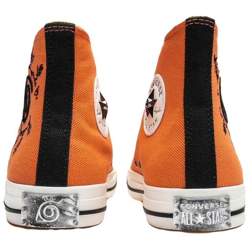 Naruto Shippuden X Converse Chuck Taylor All Star High Naruto Unisex Sneakers Orange Pale-Magma Black A14836C