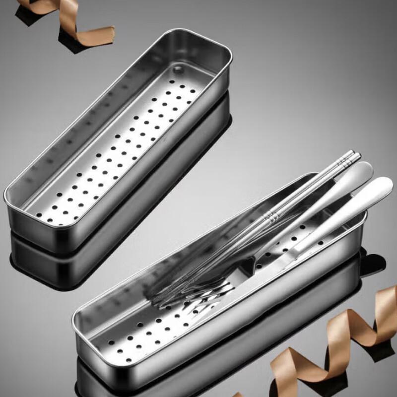 Stainless Steel Chopstick & Utensil Holder