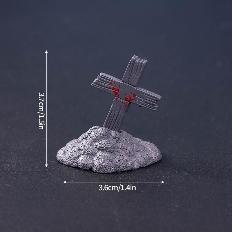 Хэллоуин Череп Орнамент Мумия Призрак Страшный Настольный Декор Хэллоуин Полимерные Миниатюры День Мертвых Детский Подарок Микро Ландшафт