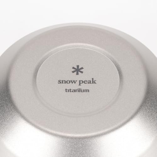 Snow Peak Titanium Double Bowl 600 TW-241, Ideal for Camping and Outdoors, Double-Layered