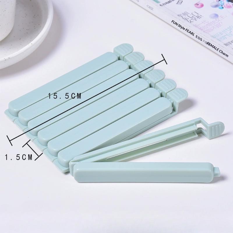 10 шт. Зажимы для запечатывания пищевых пакетов Пластиковые цветные зажимы для пакетов Для кухни Закусок Кофе Картофельных чипсов Пакет для хранения продуктов