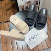 Thick-soled Slippers Women's Summer Home Couple Bathroom Bath Soft-soled Outer Wear One-word Casual Cool Slippers