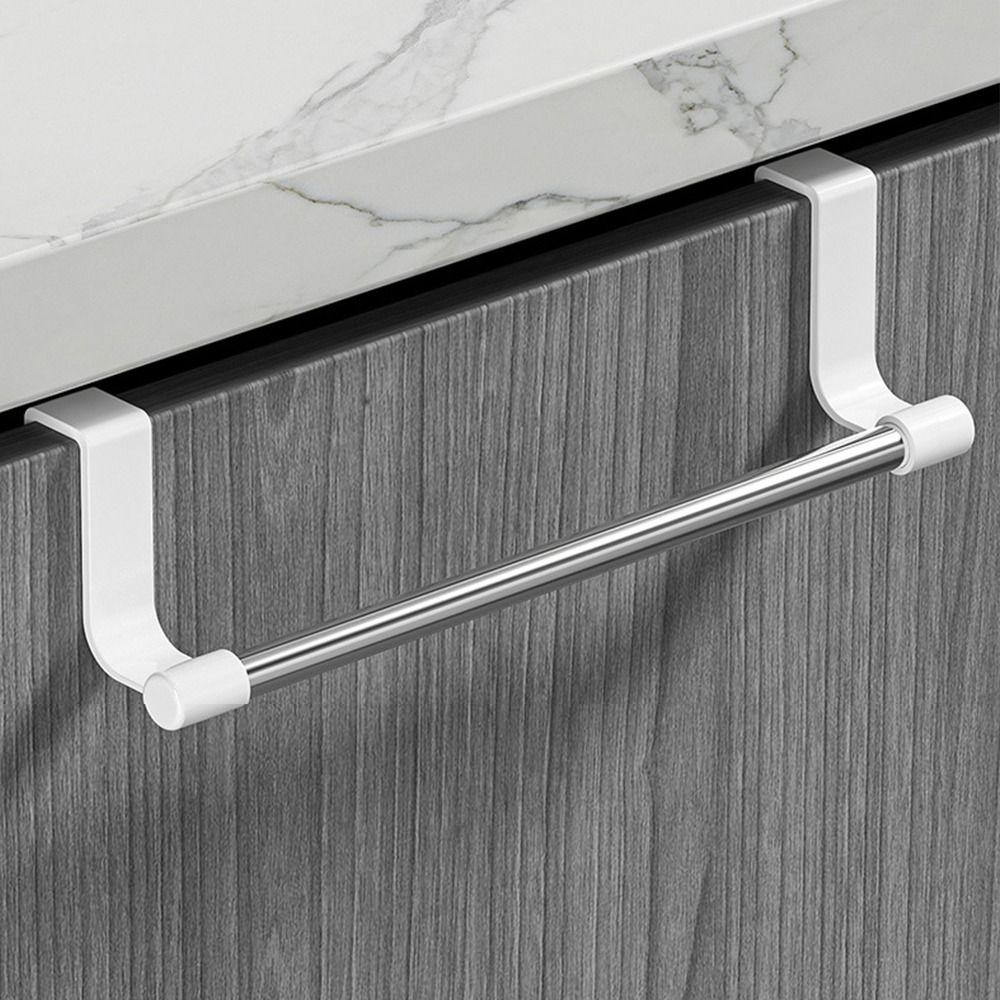 Punch-free Towel Rod Rag Hanger Door Hanging Towel Racks New Over Cabinet Towel Rack