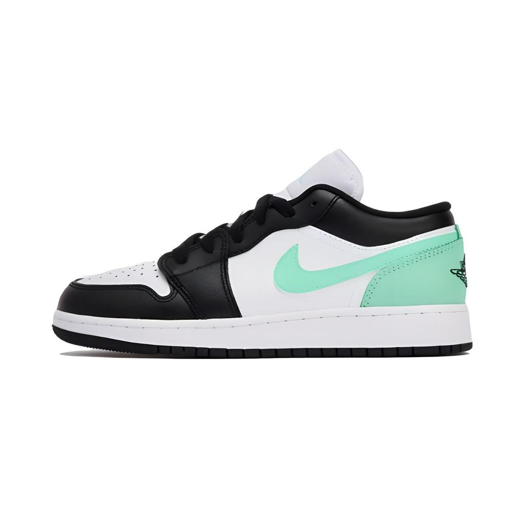 Jordan Air Jordan 1 Urban Chic Style Vintage Low top Vintage Basketball Shoes Men's White Tiffany 553558-131(Team85-)