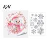 Indoor Outdoor Festive Signs 2Pcs Stained Glass Style Christmas Window Clings, Double?Sided Printed Xmas Static Holiday Party Decor Supplies Decals,