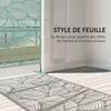 Metal Decorative Privacy Screen Outdoor Divider, Green Leaf