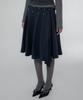 Chix One-Drop Pleated Layered Skirt Navy