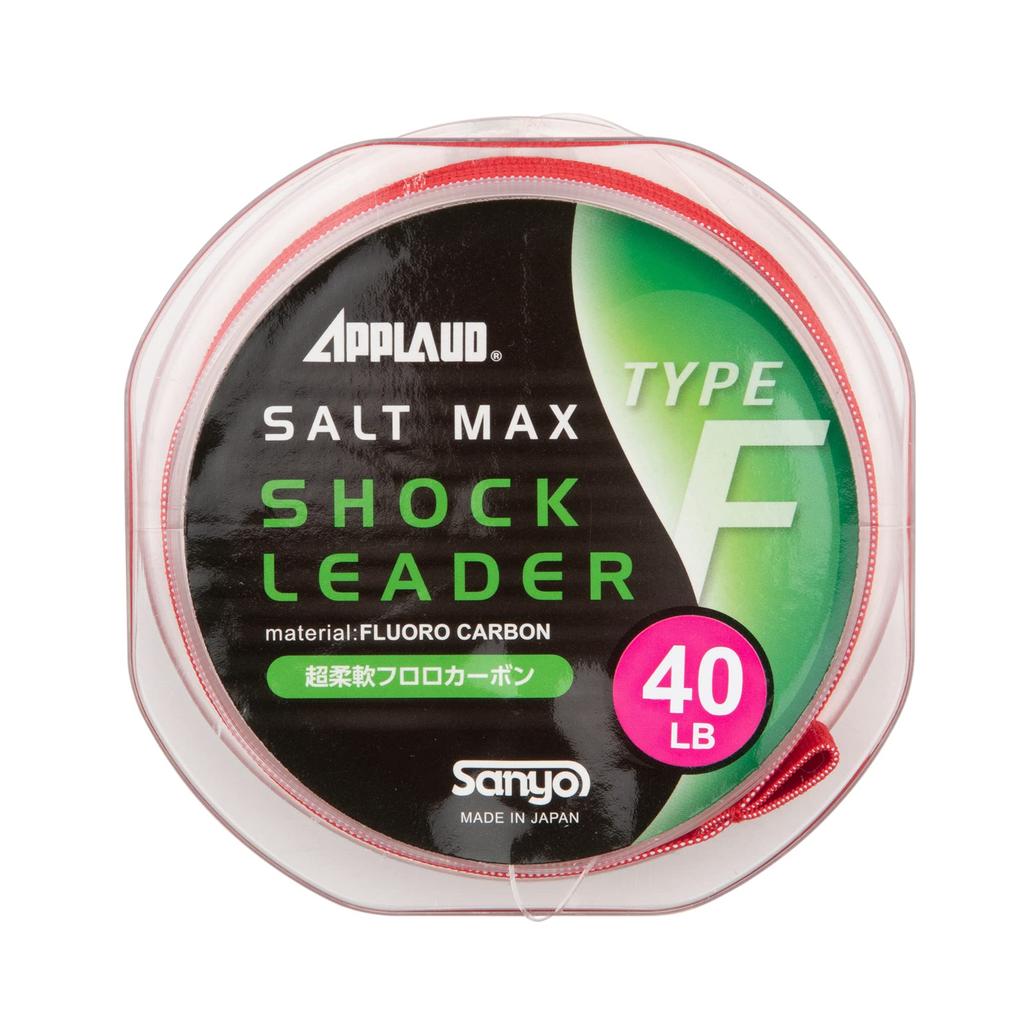 Sanyo Nylon Shock Leader Applied Salt Max Shock Leader Type F Fluorocarbon 30m 30lb Natural Clear