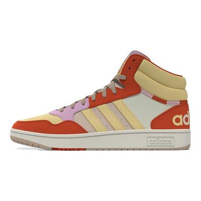 Кроссовки Neo Hoops 3.0 Mid Прочные Кроссовки с Высоким Голенищем Женские Кроссовки Оранжевый Желтый FZ6573