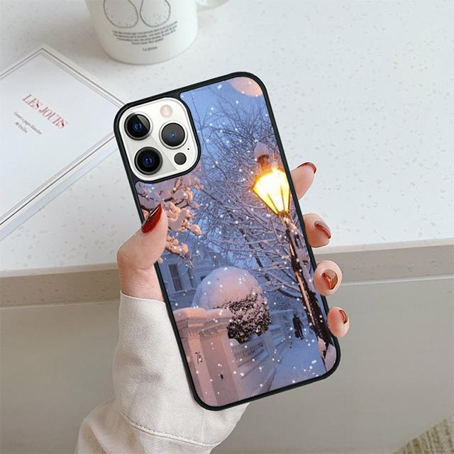 Winter Landscape Phone Case For iPhone 17 Air 13 12 14 15 16 Cover For Apple 14 15 16 Pro Max 6S Plus Coque