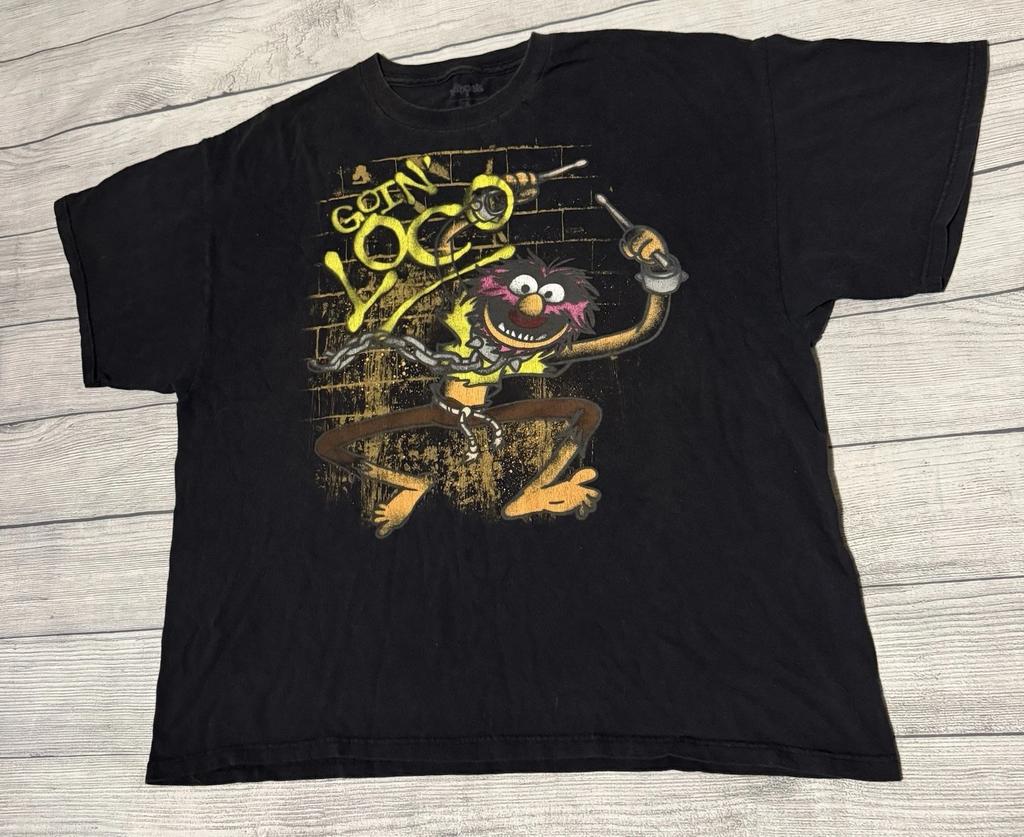 THE MUPPETS ANIMAL GOIN LOCO SHIRT 2008 SIZE 2XL SHORT SLEEVE Rare HTF