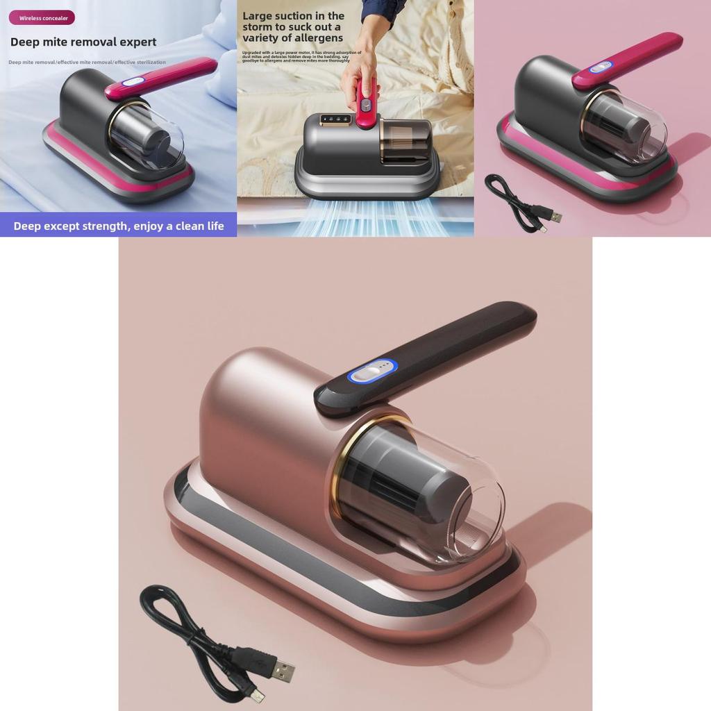 Беспроводной ручной пылесос для уборки пылевых клещей с УФ-стерилизацией для домашнего использования