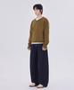 GLW Minimal V-Neck Crop Knit Olive