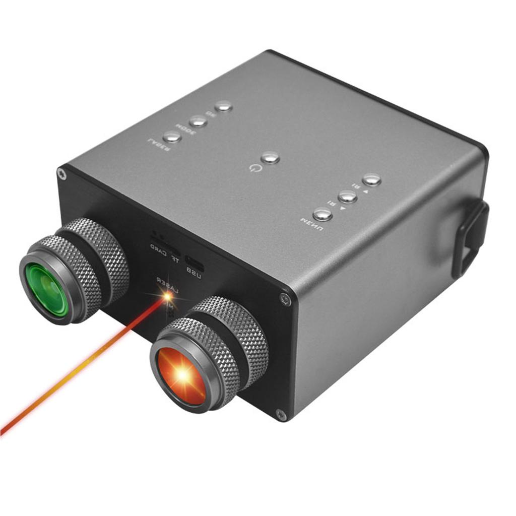 4K Night Vision Goggles High Clear 3000m Low Light 500-600m Full Dark 3-Inch IPS Display Black Silve