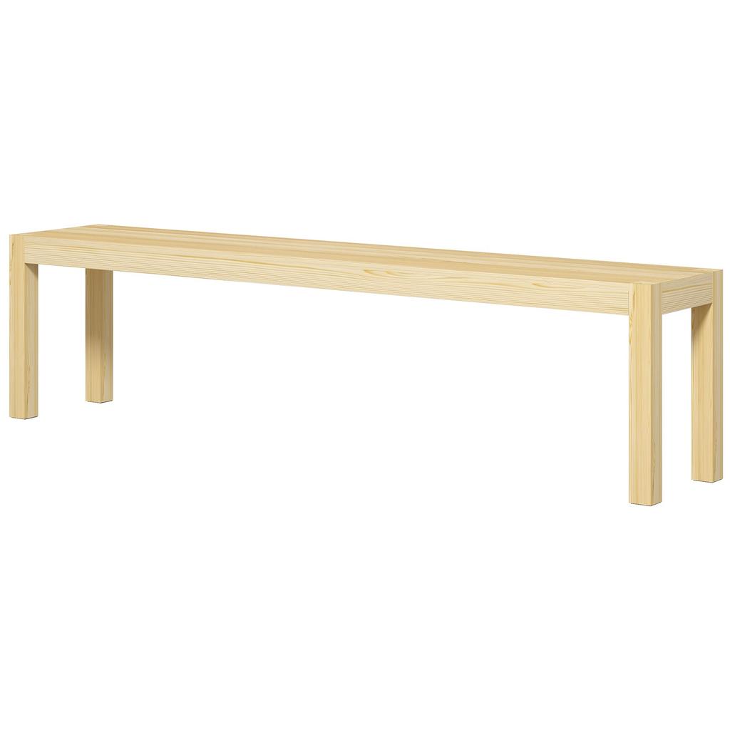Bench, seating for 3 people, up to 330 kg, pine wood, 175x33x45 cm