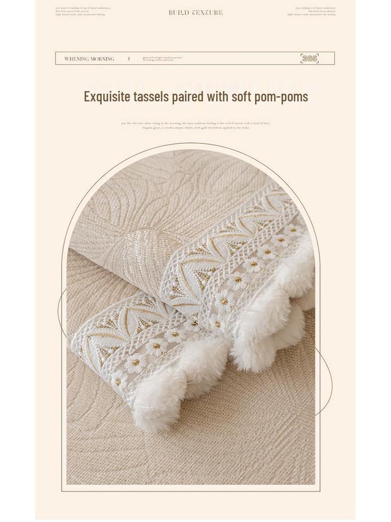 Универсальный нескользящий чехол на подушку для дивана из шенилла - Французская роскошь