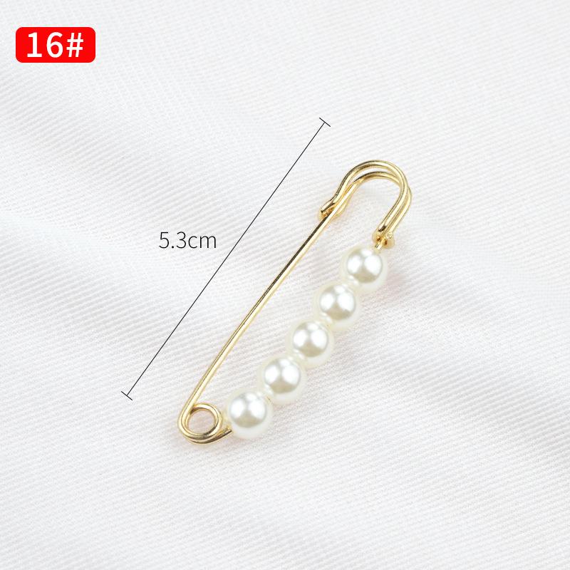 Булавка на талию с жемчужной летней брошью, пряжка для джинсов Anti-Exposure