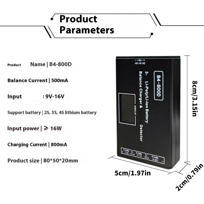 High Precisions Balance Charger For Remote Control Batteries Overcharge Protections And Real Time Voltages Monitoring