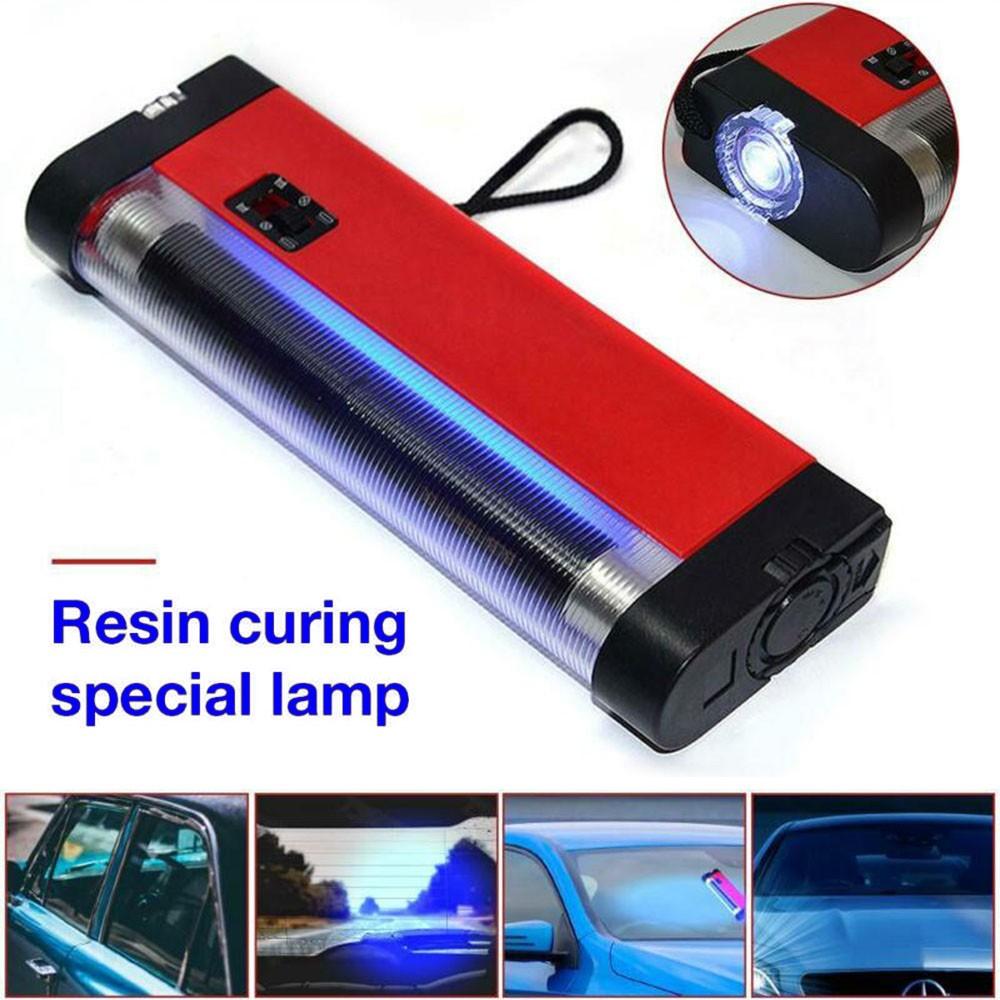 UV Lamp Curing Resin Glue Special Tool Car Windshield Glass Crack Repair Tool