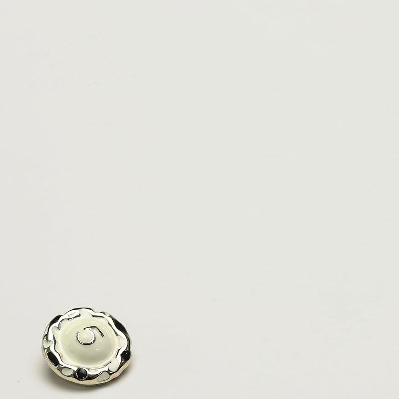 Пуговица ручной работы из масляного сплава с номером 5, черно-белая, для женского свитера, пуговица для куртки Xiaoxiang