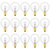 G40 Tungsten Filament Bulb, E12 220V, European Standard, Waterproof Outdoor Glass Incandescent Spare Bulb for Atmosphere Lighting.