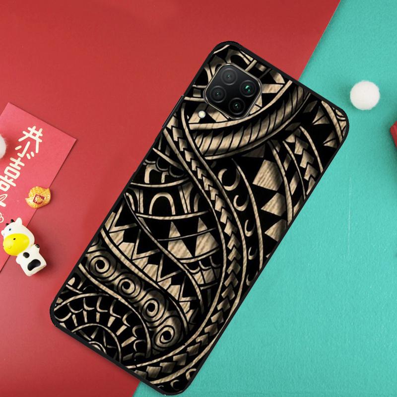 Maori Samoan Polynesian Tribal For Huawei Nova 12S 9 10 SE 7i 8i 11i 12i Y60 Y61 Y70 Y72 Y73 Y90 Y91 P20 P30 P40 Lite Case