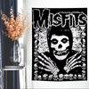 Гобелен Misfits Horror Punk Rock Плоская печать Таро Хиппи Постер Настенное украшение для общежития Домашний Арт Декор