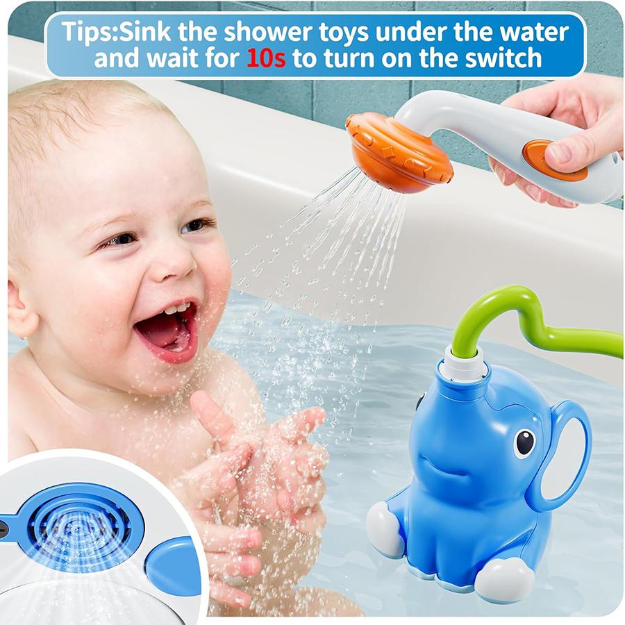Elephant Baby Bath Shower Head Toys for Kids Bath Toys for Infants Kids Swimming Pool Toys Bathtub Toys Toddlers Newborn Infants