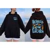 Womens Oversized Hoodie With Whale Print - Eco-Friendly Ocean Conservation Sweatshirt Teens Young Adults