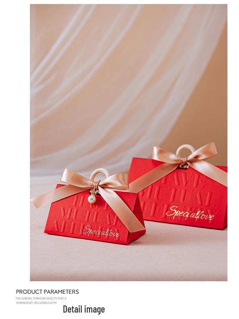2025 High-End Triangle Wedding Candy Gift Box