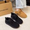 2025 men's winter long fluff piled thickened soles non-slip high-top men's warm fashion cotton shoes cotton boots
