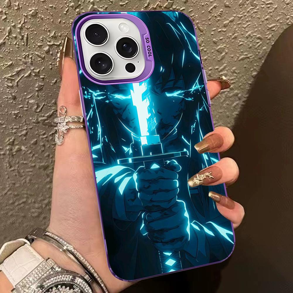 Мультяшный чехол для телефона Muichiro Tokito для iPhone 16 15 14 13 12 11 Pro Max X XR XSMAX 8 7 Plus Матовый противоударный задний чехол