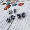 Sace Gems 100% стерлингового серебра 925 пробы, серьги с сапфиром, сверкающие высокоуглеродистые бриллианты, свадебные, помолвочные, вечерние, ювелирные изделия, подарки