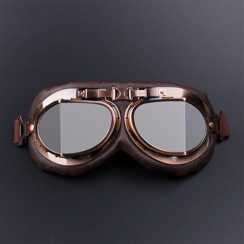 Мотоциклетные очки, винтажные очки для мотокросса, ретро-авиатор, крейсер, квадроцикл, очки с защитой от ультрафиолета