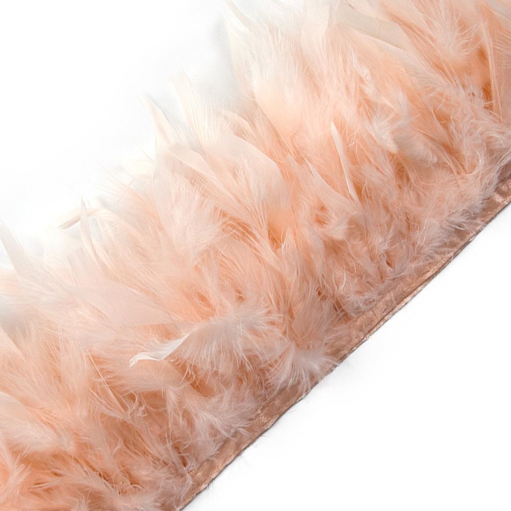 Перья 2 метра Натуральные индюшиные перья Отделка Бахрома Высота 10-15 см Свадебная одежда Украшение платья DIY Лента из перьев Швейные поделки