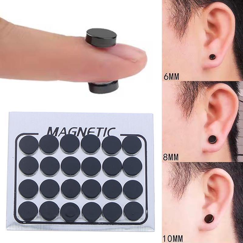 12 пар панк титановая сталь мужские сильные магнитные клипсы для ушей для мужчин и женщин магнитные серьги не пирсинг ювелирные изделия подарок