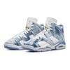 Детские кроссовки Air Jordan 6 Retro GS Washed Denim 2022 Blue White Dutch-Blue DM9045-100