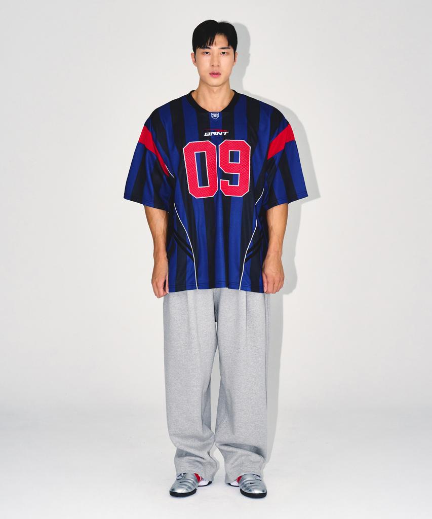 BORN TO WIN Chrome B Maxi Wide Pants [Melange Grey]