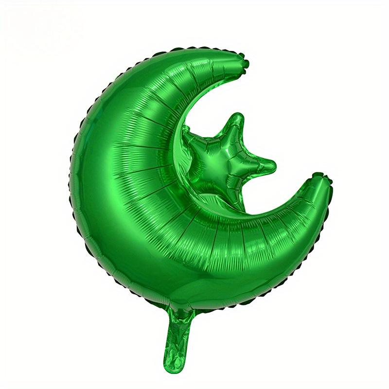 5pcs 22 inch Star Moon Integrated Aluminum Film Party Balloon, Designed for Ramadan Holiday Decoration,Birthday Parties