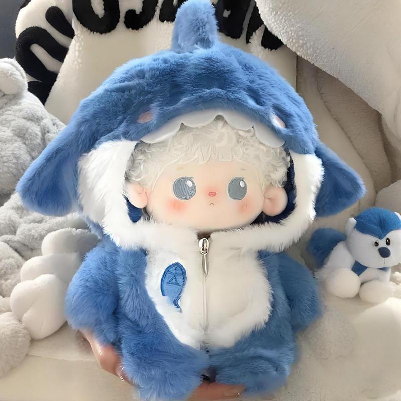 20cm Cotton Doll Clothes Cute Conjoined Shark Suit Doll Replace The Set Collect