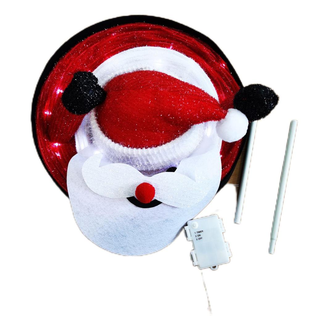 Christmas Snowman Decoration With LED Light 1.98FT Collapsible Christmas Snowman Santa Decor For Indoor Outdoor
