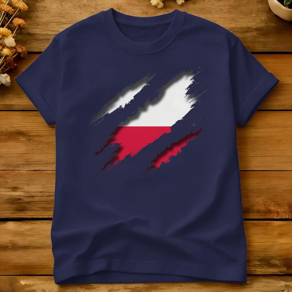 Poland Tshirt Summer Pure Cotton T Shirts For Unisex Custom Diy Tshirt Shortsleeved Y2k Retro Tees