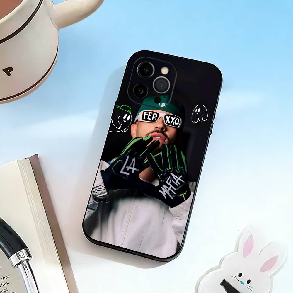Singer F-Ferxxo SIXDO Phone Case For iPhone 17,16,15,14,13,12,11 Plus,Pro Max,XS,Soft Silicone Black Cover