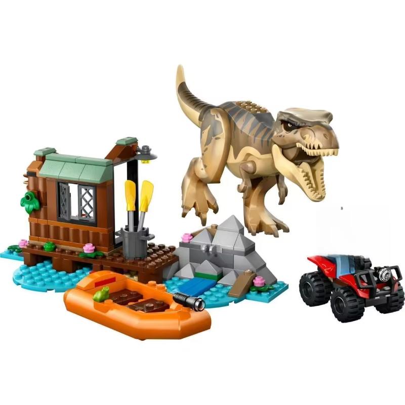 Third Party Compatible Sets Dinosaur World Park Series Building Blocks 76949 Giganotosaurus Allosaurus Toys