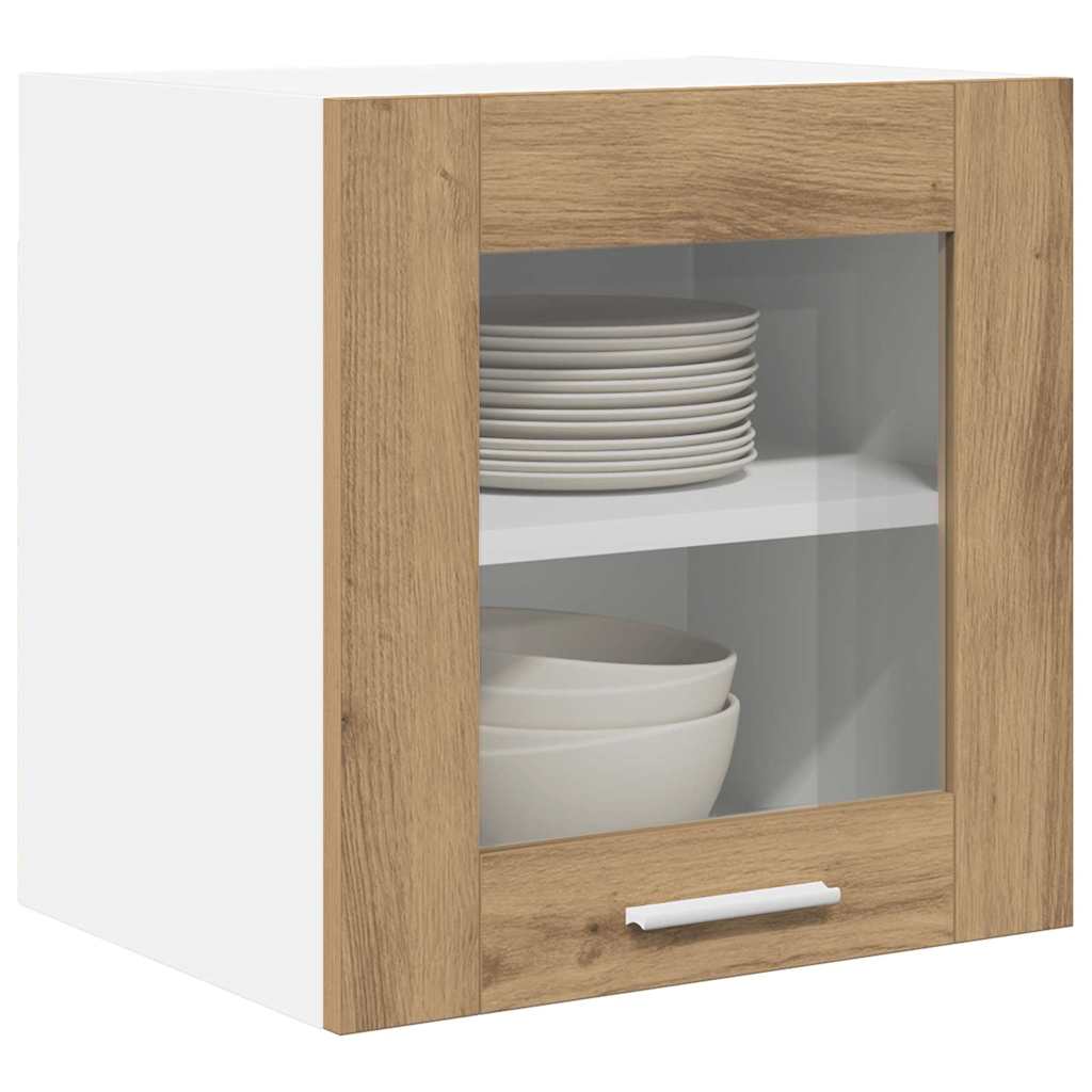 Hanging Cabinet with Door Riga 2 pcs Artisan Oak 40 x 31 x 40 cm