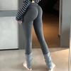 Mid-Waist Dfy Yoga Pants European and American Style Seamless Tight-Fitting Fitness Pants for Women, Butt-Lifting, Suitable for Outdoor Sports