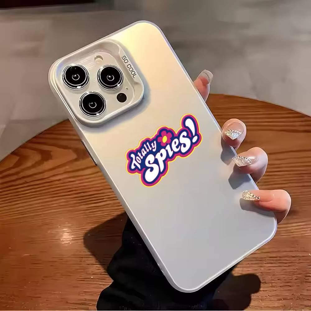 Крутой Чехол Для Телефона Totally Spies Цвет Серебристый Корпус Для IPhone 17 16 15 14 13 12 11 Pro Max Plus
